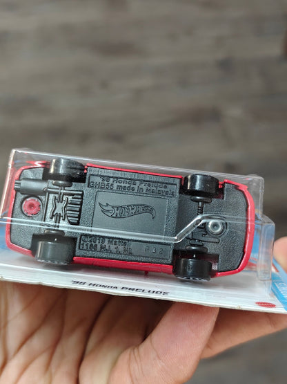 Hot Wheels 1998 Honda Prelude - Red (Imported) - Kinder Logs