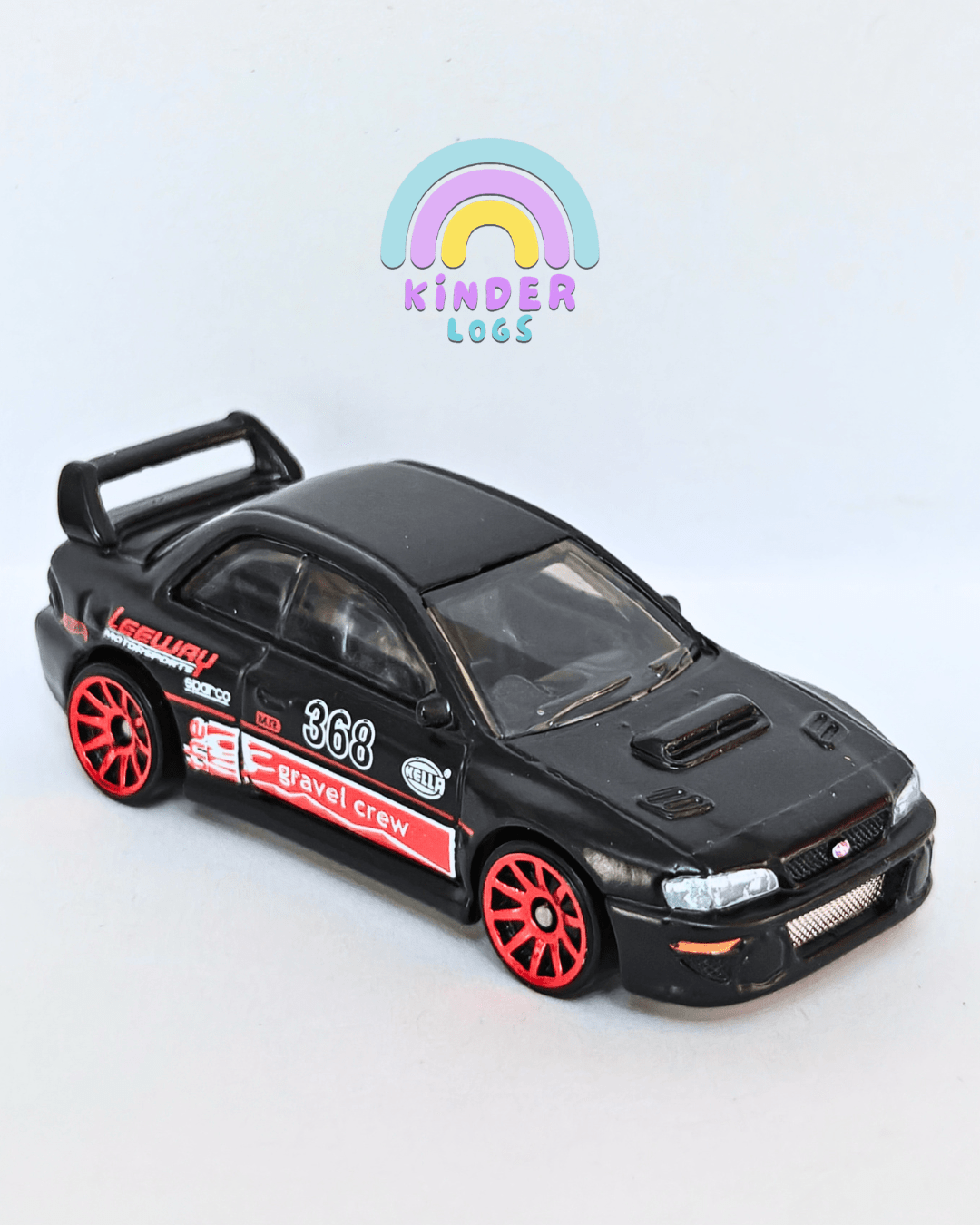 Hot Wheels 1998 Subaru Impreza 22B STi - Black (Uncarded - New) - Kinder Logs
