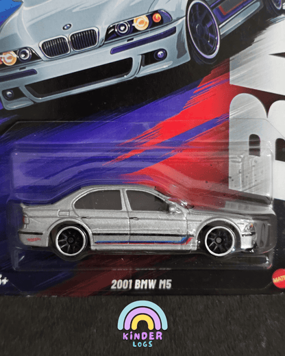 Hot Wheels 2001 BMW M5 - Silver Series (Imported) - Kinder Logs