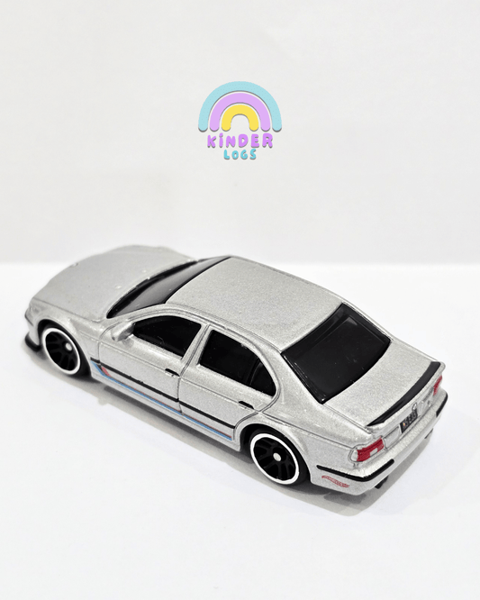 Hot Wheels 2001 BMW M5 - Silver (Uncarded) - Kinder Logs