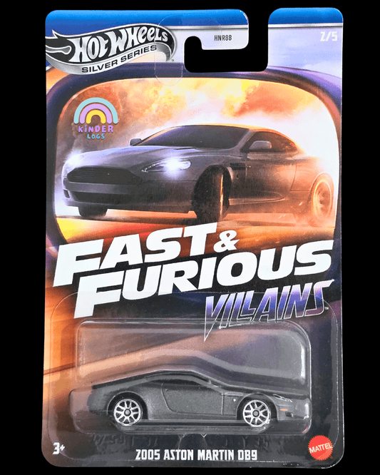 Hot Wheels 2005 Aston Martin DB9 - Fast & Furious Villains - Kinder Logs