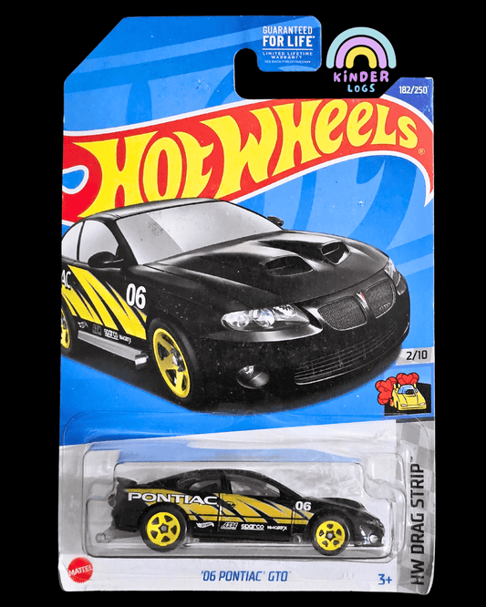 Hot Wheels 2006 Pontiac GTO - Black (Imported) - Kinder Logs