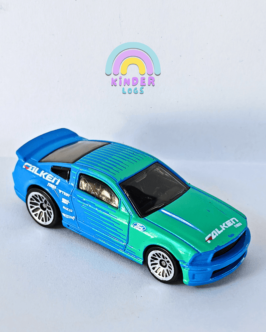 Hot Wheels 2007 Ford Mustang FALKEN (Uncarded - Minor Paint Issue) - Kinder Logs