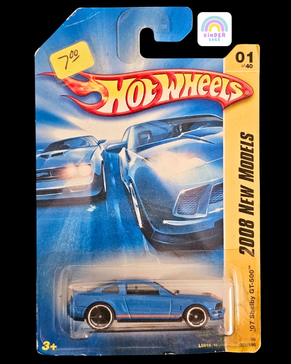 Hot Wheels 2007 Shelby Ford Mustang GT - 500 - Kinder Logs