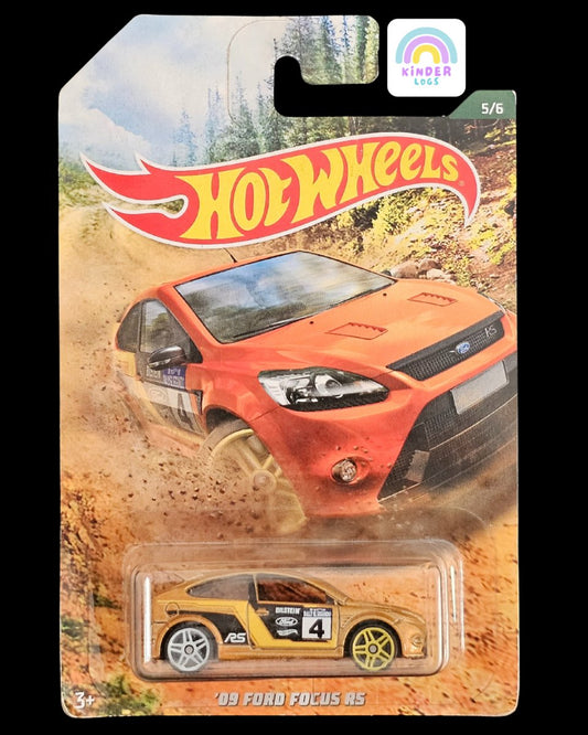 Hot Wheels 2009 Ford Focus RS Rally Car - Kinder Logs
