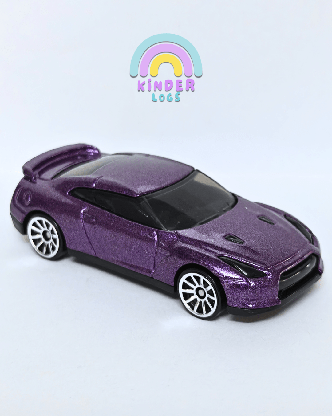 Hot Wheels 2009 Nissan GT-R - Purple (Uncarded - New) - Kinder Logs