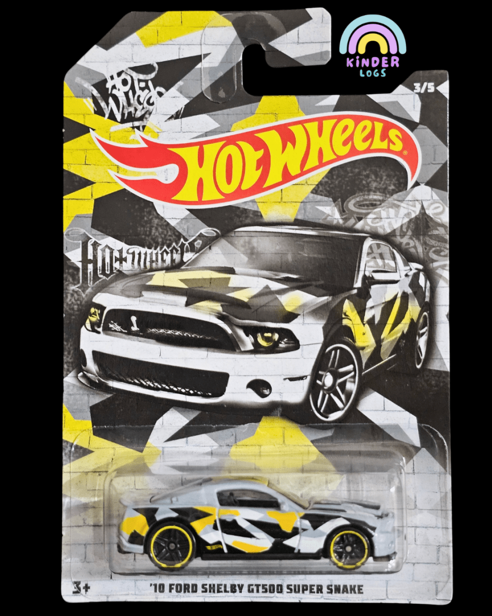 Hot Wheels 2010 Ford Shelby GT500 Super Snake Camo Edition - Kinder Logs