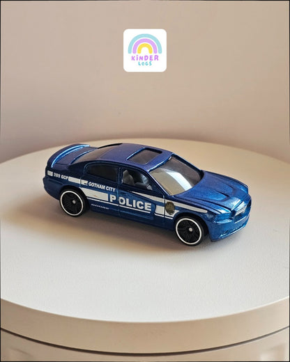 Hot Wheels 2011 Dodge Charger Gotham City Police Car (Uncarded) - Kinder Logs