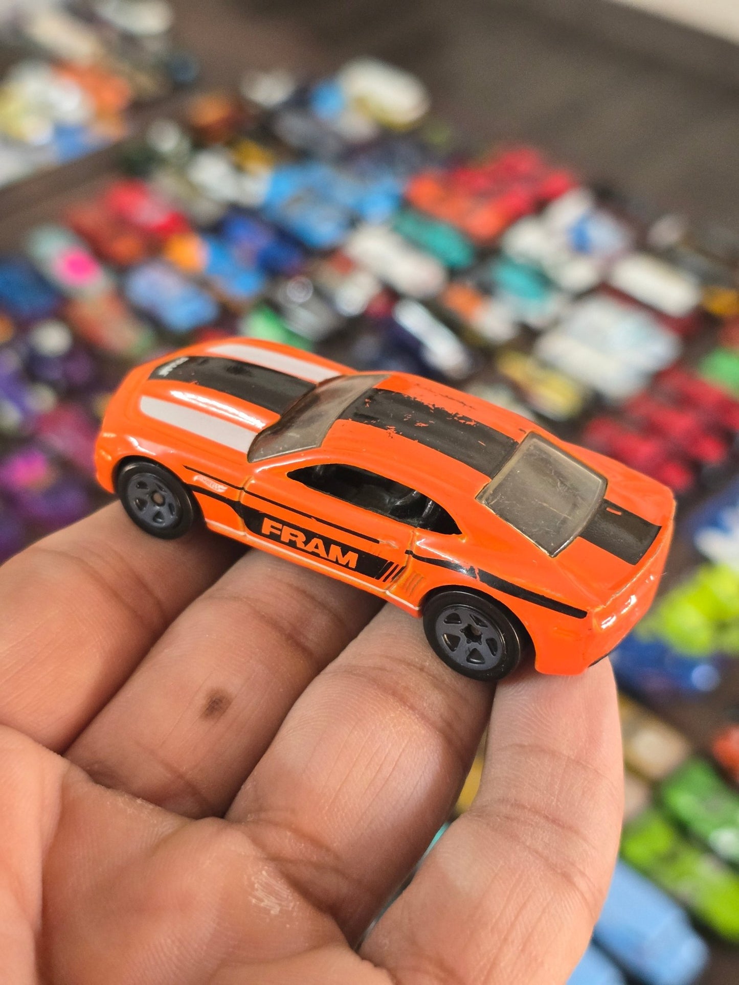 Hot Wheels 2013 Chevrolet Copo Camaro - Orange (Pre - Owned) - Kinder Logs