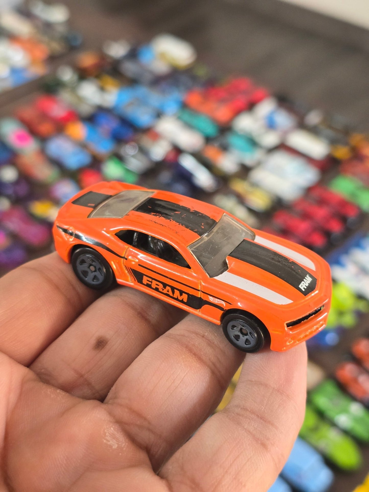 Hot Wheels 2013 Chevrolet Copo Camaro - Orange (Pre - Owned) - Kinder Logs