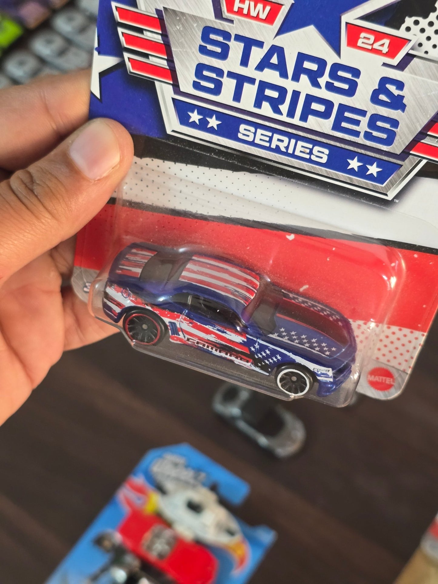 Hot Wheels 2013 COPO Camaro - Stars And Stripes Series (Imported) - Kinder Logs