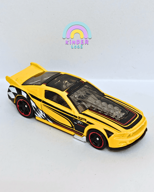 Hot Wheels 2013 Ford Mustang GT Race Graphics (Uncarded - New) - Kinder Logs