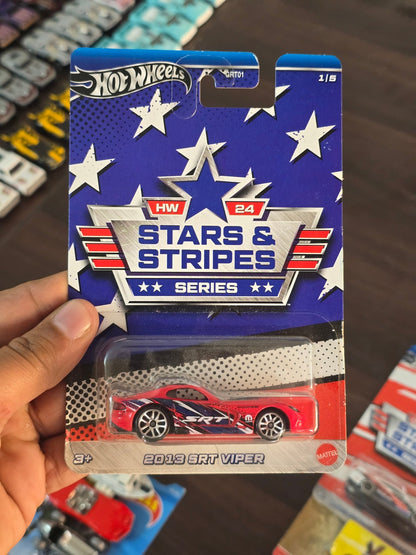 Hot Wheels 2013 SRT Viper - Stars And Stripes Series (Imported) - Kinder Logs