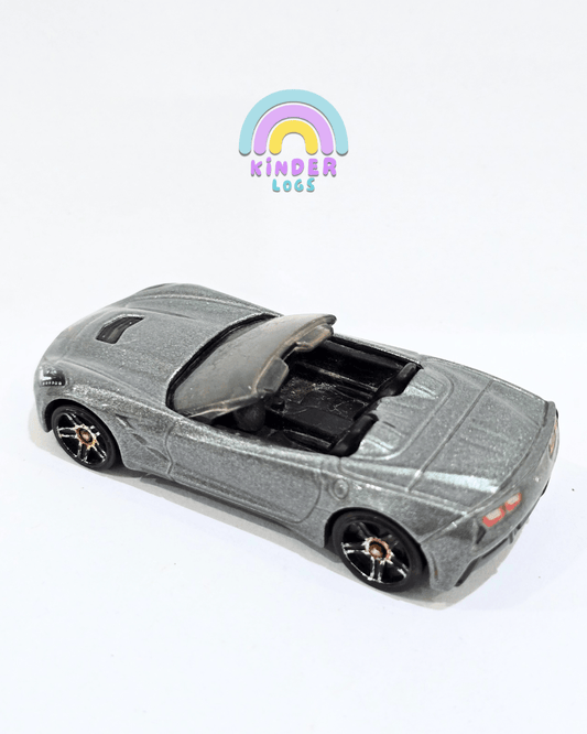 Hot Wheels 2014 Chevrolet Corvette Stingray - Grey (Used Car) - Kinder Logs