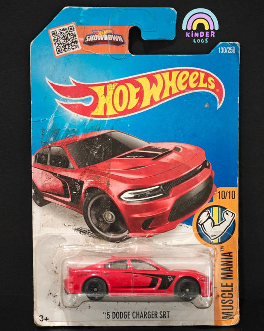Hot Wheels 2015 Dodge Charger SRT (Broken Blister) - Kinder Logs