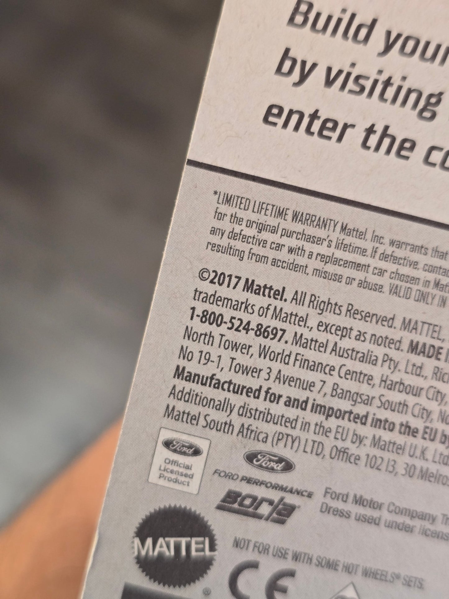 Hot Wheels 2015 Ford Mustang GT Borla - Black (2017 Imported) - Kinder Logs