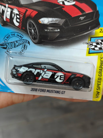 Hot Wheels 2015 Ford Mustang GT Borla - Black (Imported) - Kinder Logs
