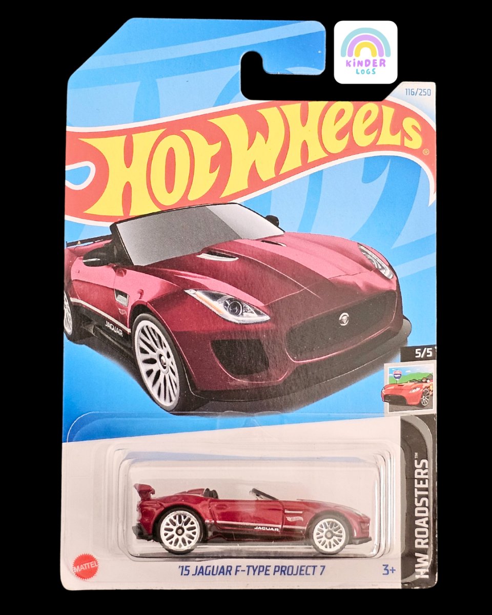 Hot Wheels 2015 Jaguar F - Type Project 7 (L Case) - Kinder Logs