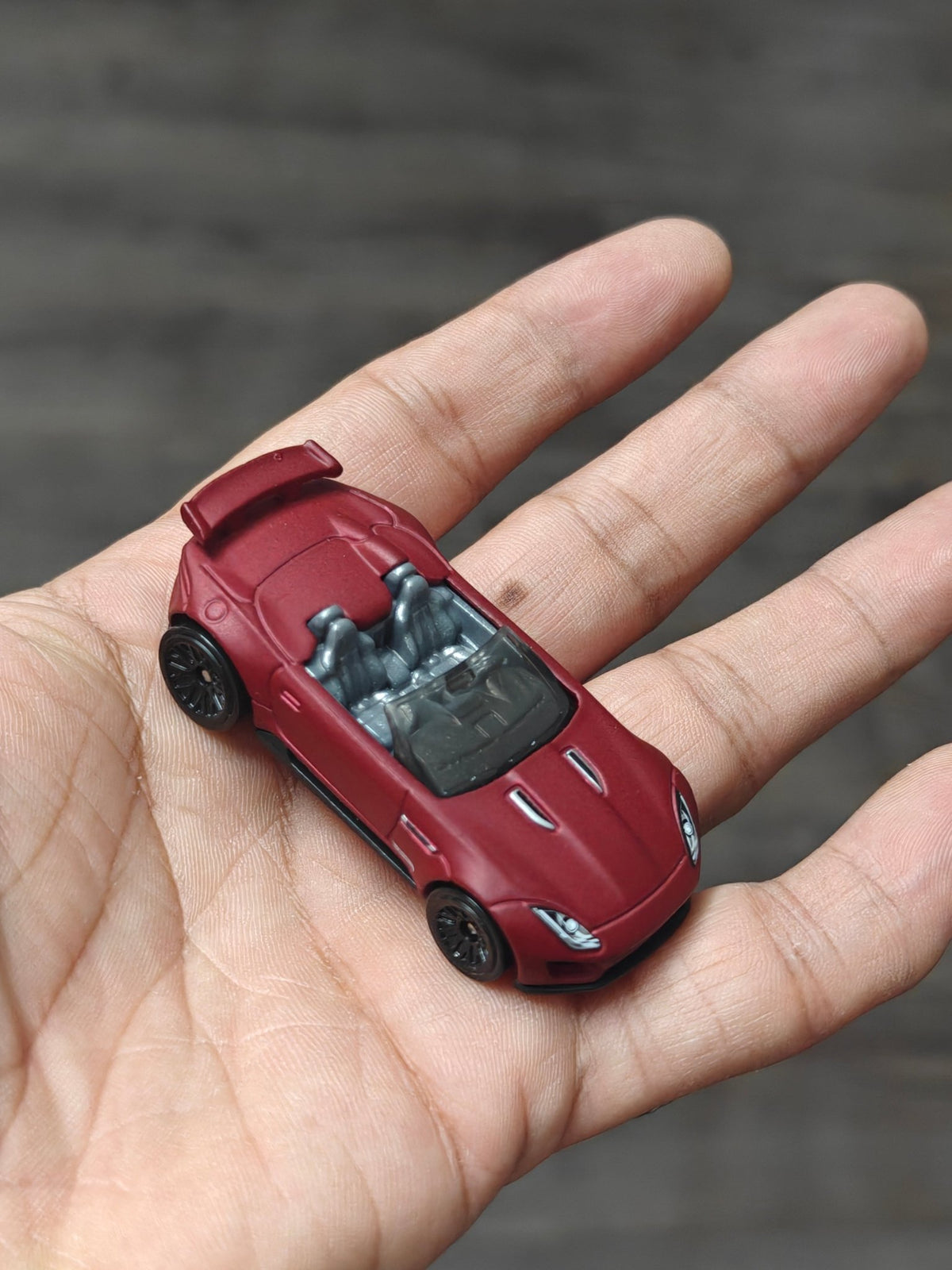 Hot Wheels 2015 Jaguar F-Type Project 7 - Matte Red (Uncarded - New) - Kinder Logs