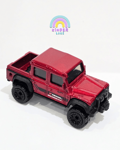 Hot Wheels 2015 Land Rover Defender Double Cab - Red (Uncarded) - Kinder Logs