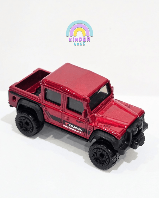Hot Wheels 2015 Land Rover Defender Double Cab - Red (Uncarded) - Kinder Logs