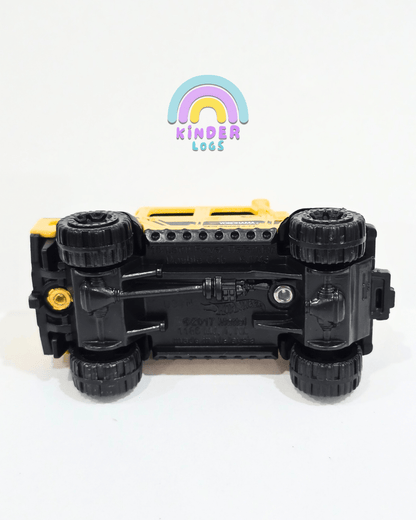 Hot Wheels 2015 Land Rover Defender Double Cab - Yellow (Uncarded - New) - Kinder Logs