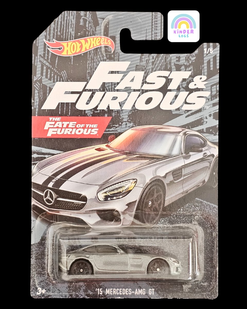 Hot Wheels 2015 Mercedes - AMG GT (Rare Card) - Kinder Logs