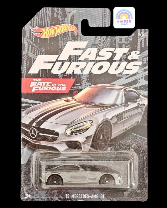 Hot Wheels 2015 Mercedes - AMG GT (Rare Card) - Kinder Logs