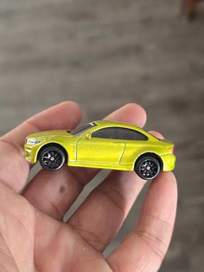 Hot Wheels 2016 BMW M2 - Lemon Green (Uncarded - New) - Kinder Logs