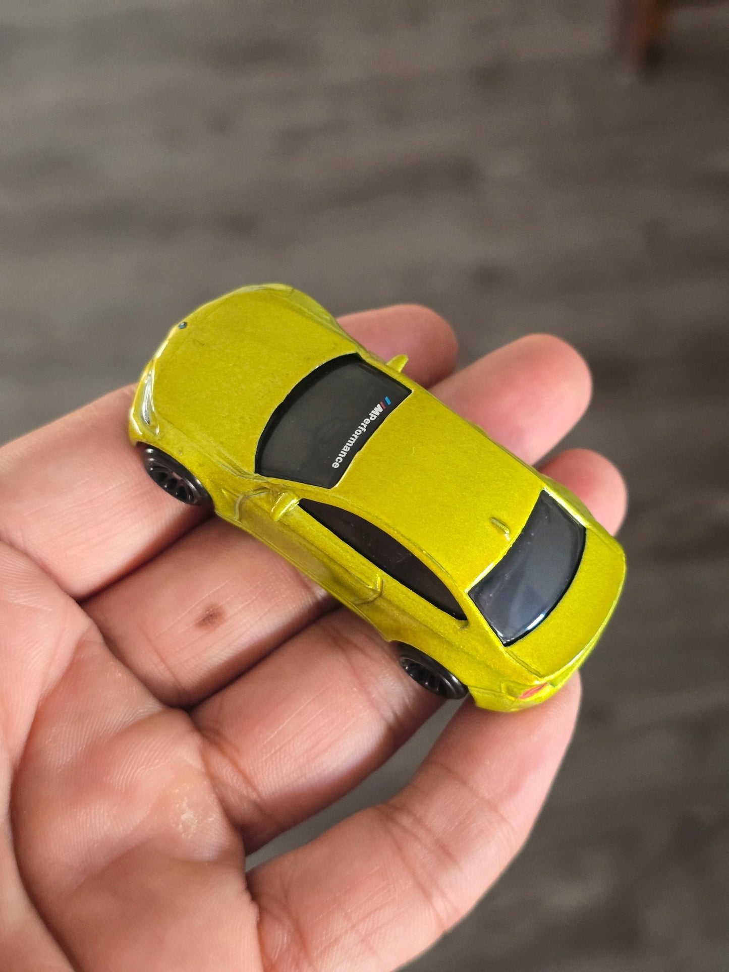 Hot Wheels 2016 BMW M2 - Lemon Green (Uncarded - New) - Kinder Logs