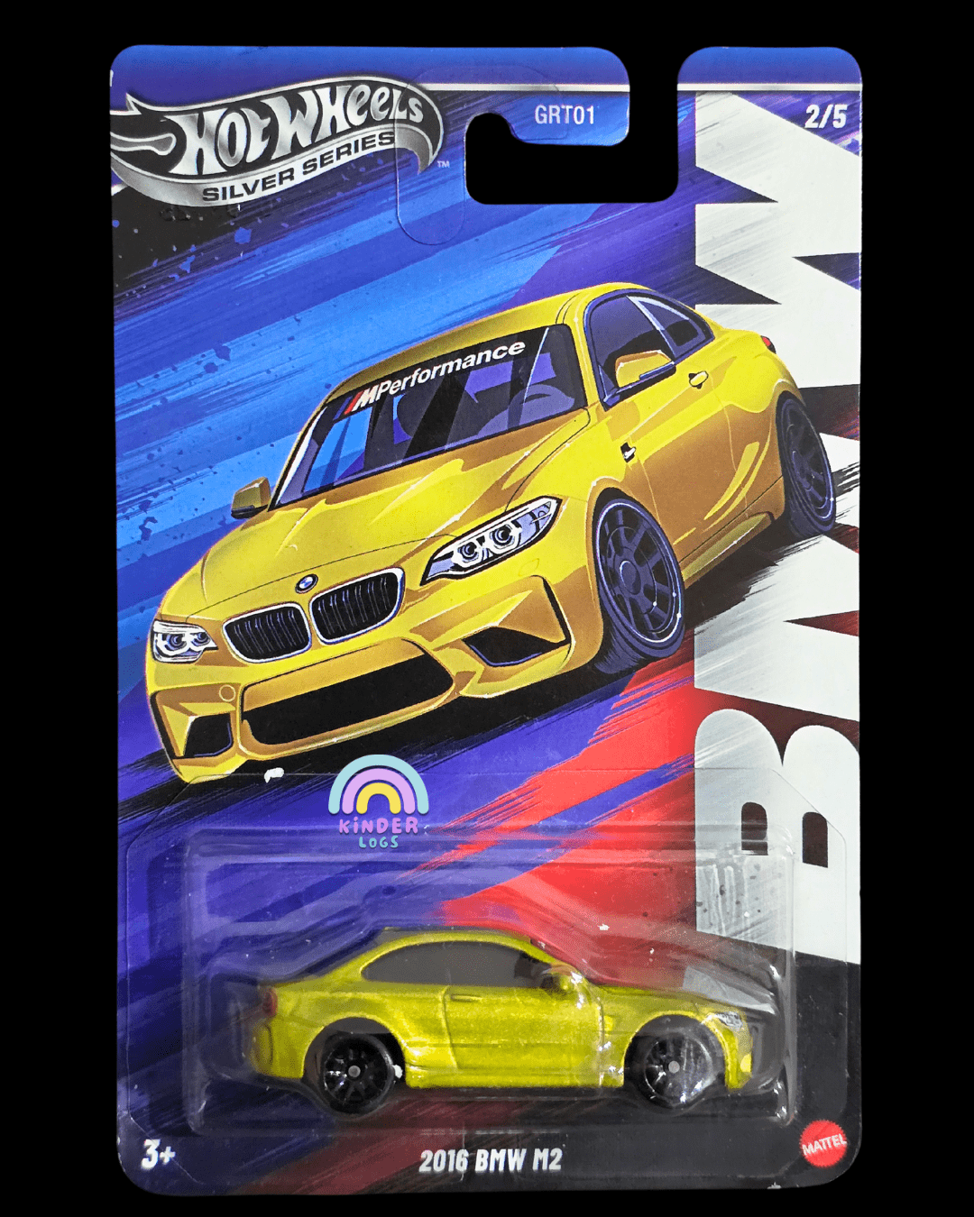 Hot Wheels 2016 BMW M2 - Silver Series (Imported) - Kinder Logs