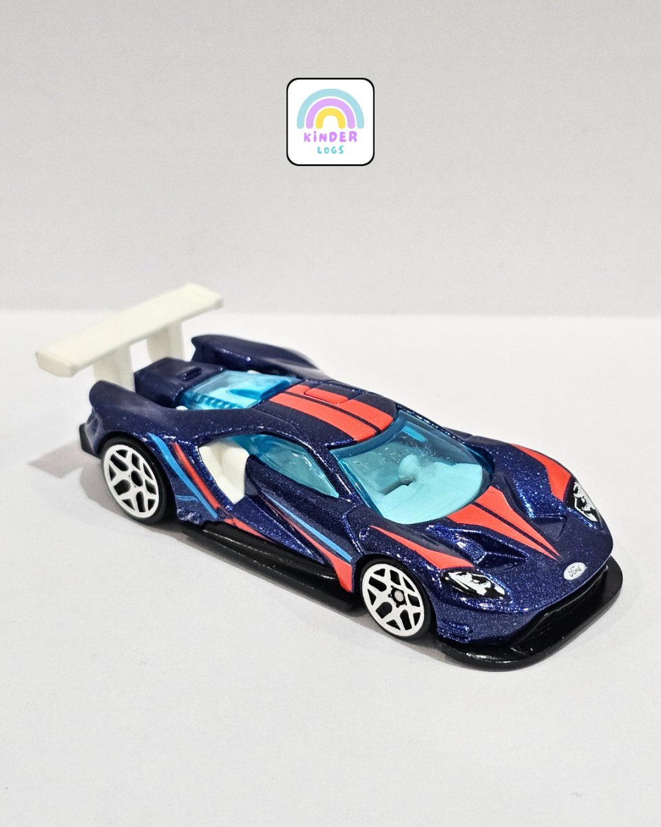 Hot Wheels 2016 Ford GT Race Car (Uncarded) - Kinder Logs