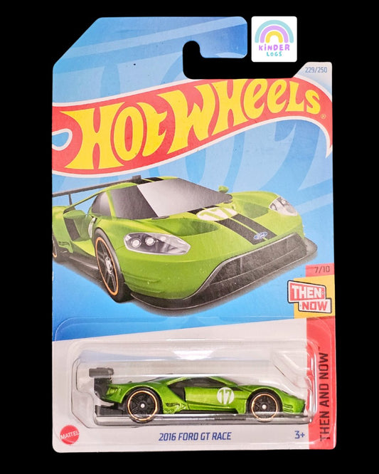 Hot Wheels 2016 Ford GT Race - Green Color (N Case) - Kinder Logs