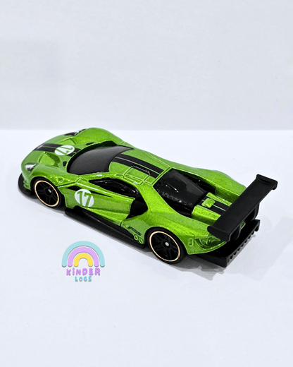 Hot Wheels 2016 Ford GT Race - Green (Uncarded) - Kinder Logs