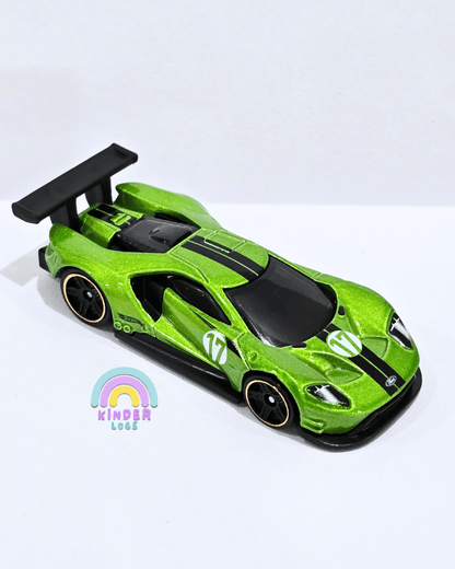 Hot Wheels 2016 Ford GT Race - Green (Uncarded) - Kinder Logs