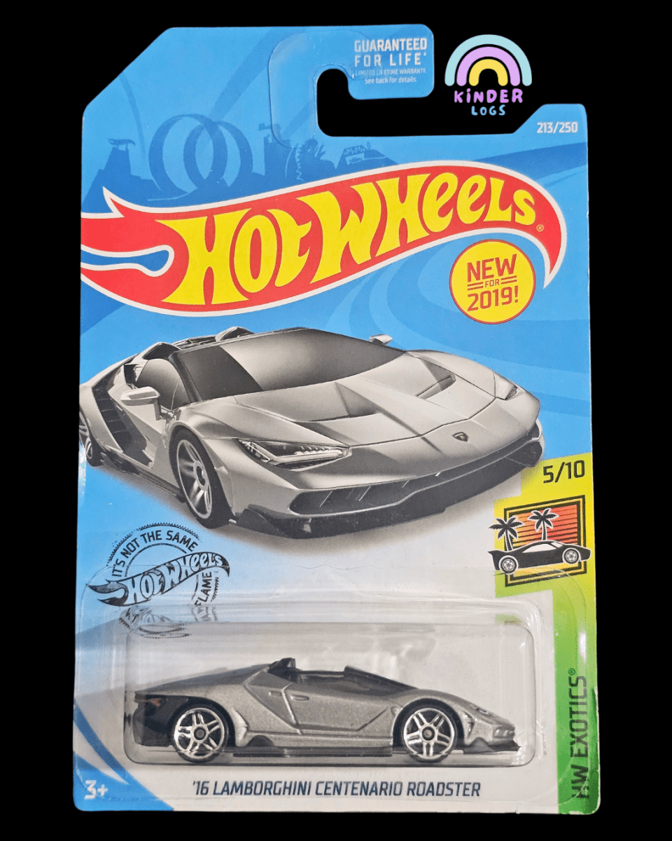 Hot Wheels 2016 Lamborghini Centenario Roadster (Imported) - Kinder Logs