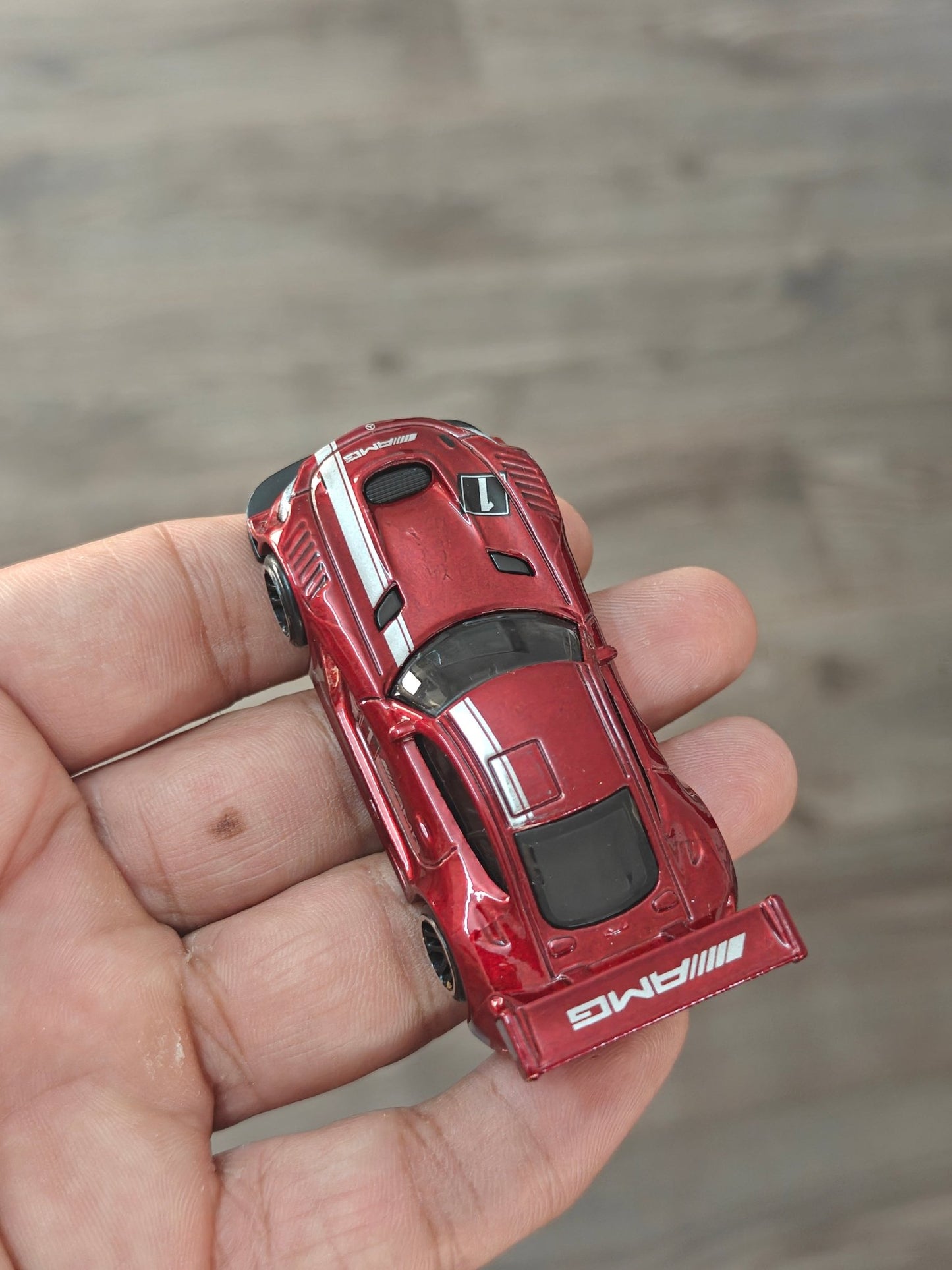 Hot Wheels 2016 Mercedes - AMG GT3 - Maroon (Uncarded - New) - Kinder Logs