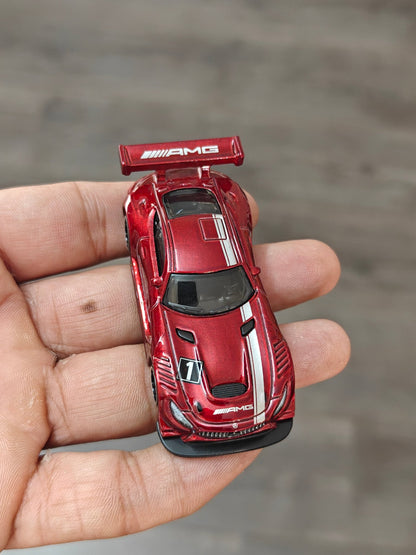 Hot Wheels 2016 Mercedes - AMG GT3 - Maroon (Uncarded - New) - Kinder Logs