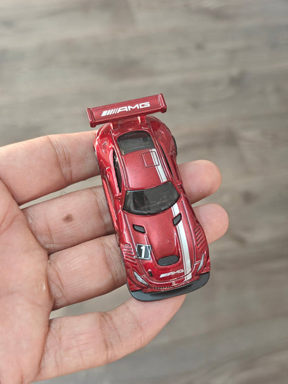 Hot Wheels 2016 Mercedes - AMG GT3 - Maroon (Uncarded - New) - Kinder Logs
