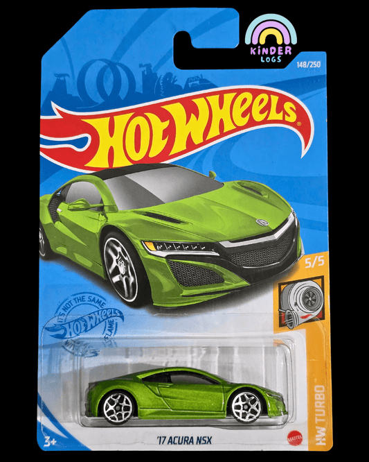 Hot Wheels 2017 Acura NSX - Green (Imported) - Kinder Logs