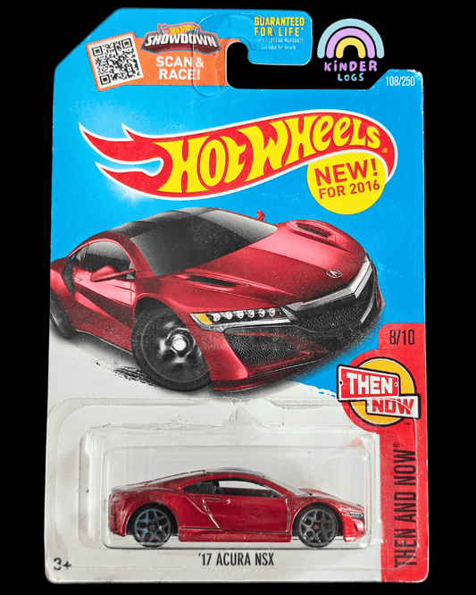 Hot Wheels 2017 Acura NSX - Maroon (Imported) - Kinder Logs