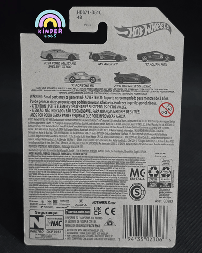 Hot Wheels 2017 Acura NSX - Racing Circuit (Imported) - Kinder Logs