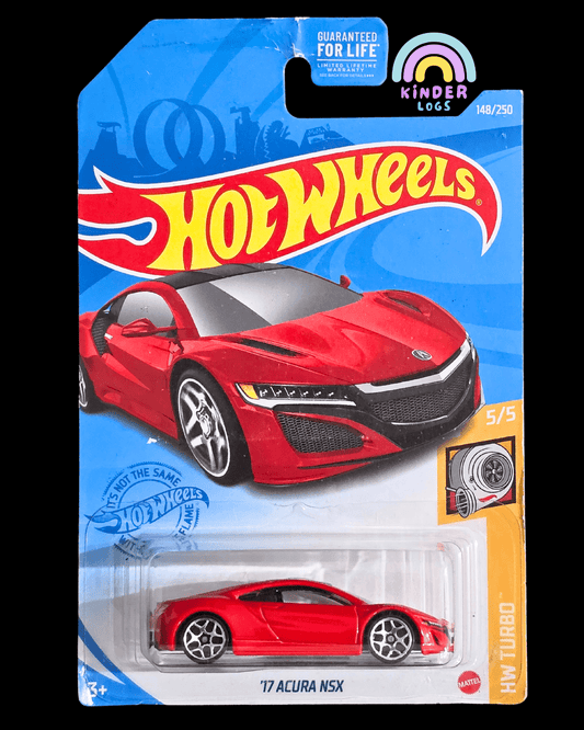 Hot Wheels 2017 Acura NSX - Red (Imported) - Kinder Logs
