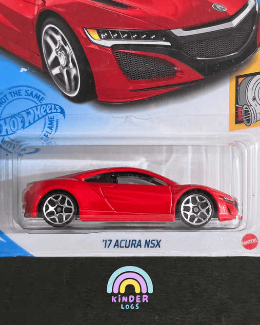 Hot Wheels 2017 Acura NSX - Red (Imported) - Kinder Logs