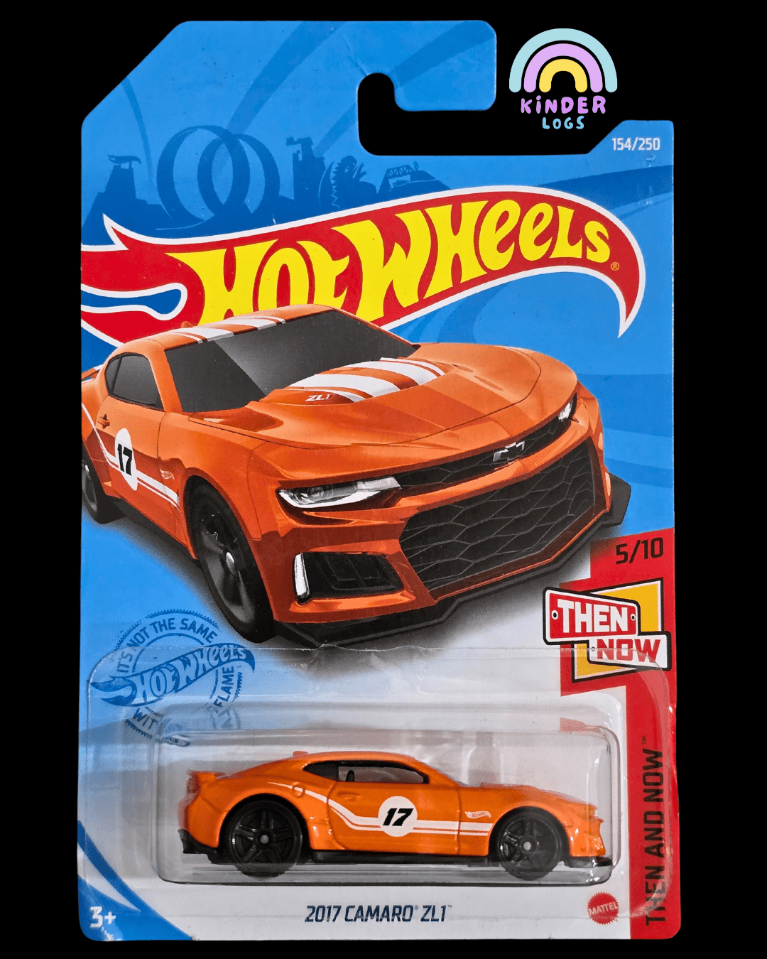 Hot Wheels 2017 Chevrolet Camaro ZL1 - Orange (Imported) - Kinder Logs