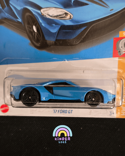 Hot Wheels 2017 Ford GT - Blue (Imported) - Kinder Logs