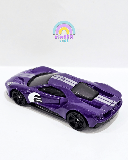 Hot Wheels 2017 Ford GT - Purple (Uncarded) - Kinder Logs