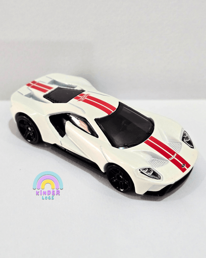 Hot Wheels 2017 Ford GT - White (Uncarded) - Kinder Logs