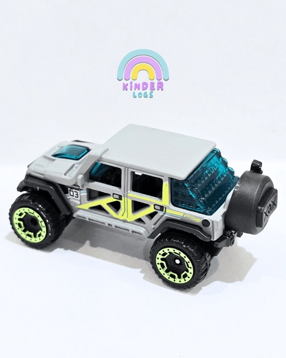 Hot Wheels 2017 Jeep Wrangler - Grey (Uncarded - New) - Kinder Logs