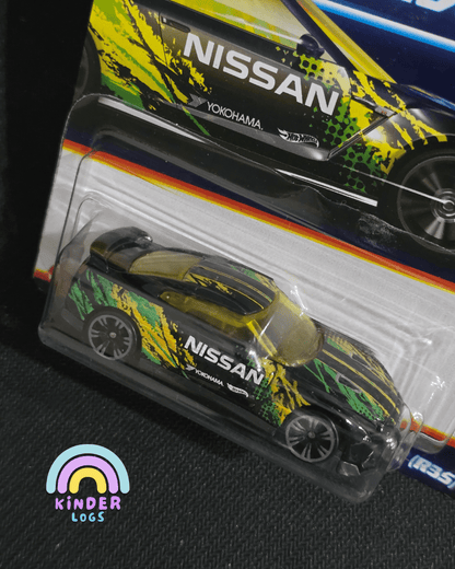 Hot Wheels 2017 Nissan GT - R (R35) - Neon Speeders (Imported) - Kinder Logs